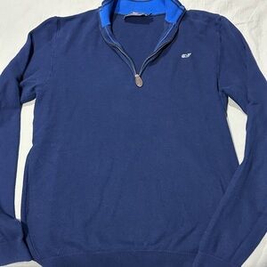 Vineyard Vines Quarter Zip Navy Sweater